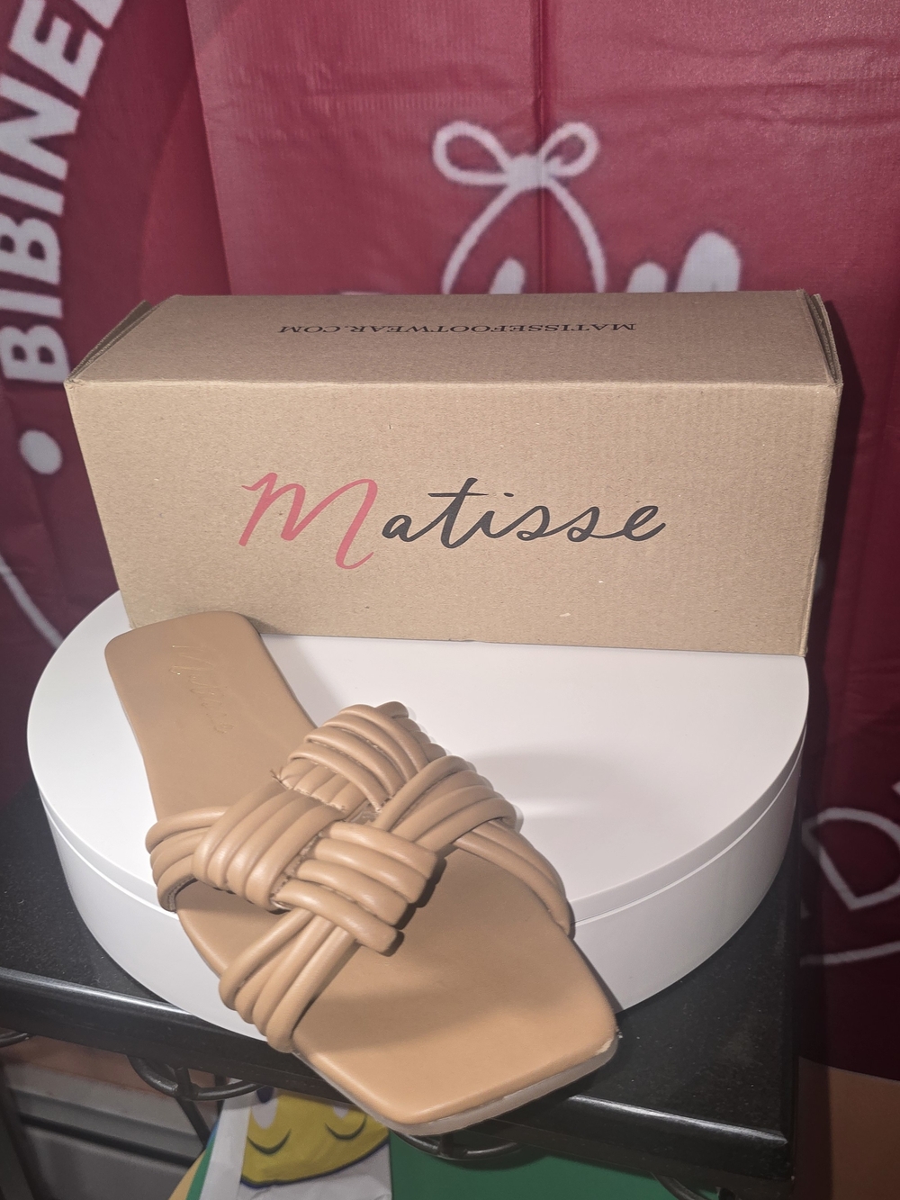 Matisse Tan Braided Slide Sandal Size 10M